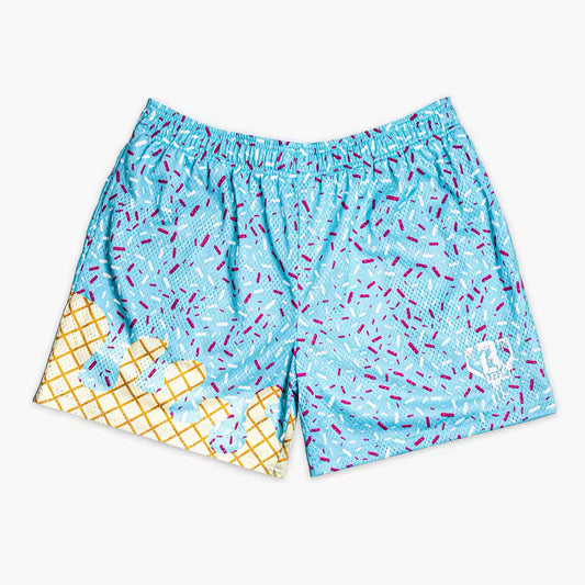 Light Blue Ice Cream Shorts