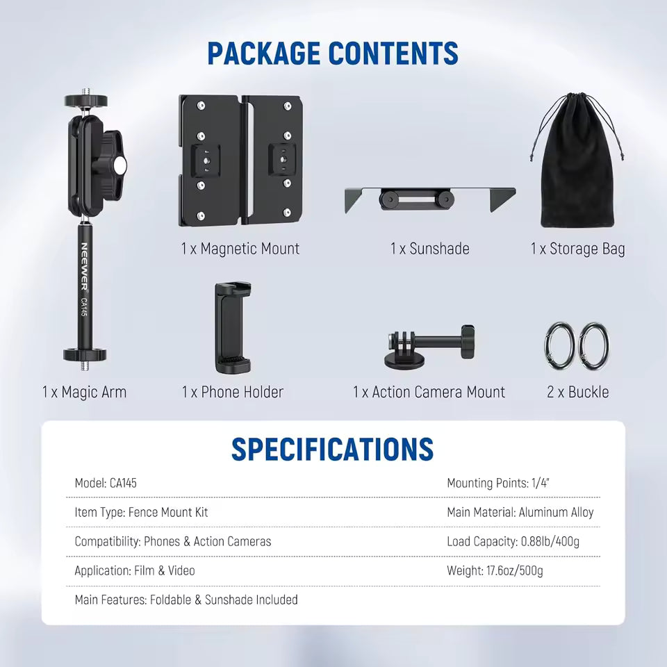 Magnetic Camera Mount Kit