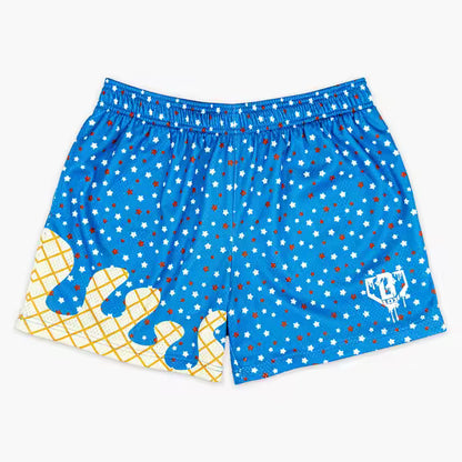 Dark Blue Ice Cream Shorts