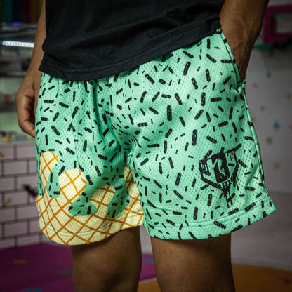 Mint Ice cream Shorts